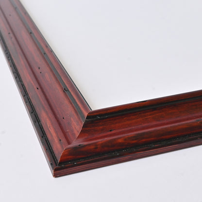 Rustic Traditional Profile Warm Mahogany Frame