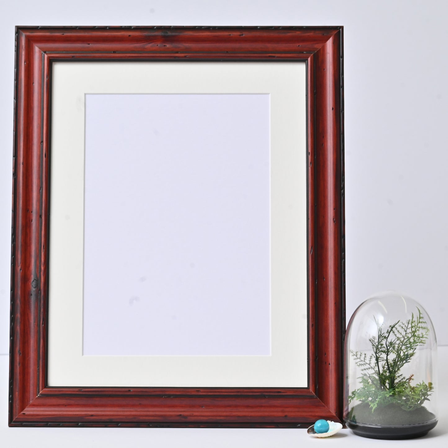 Rustic Traditional Profile Warm Mahogany Frame