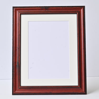 Rustic Traditional Profile Warm Mahogany Frame