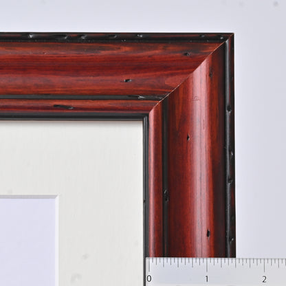 Rustic Traditional Profile Warm Mahogany Frame