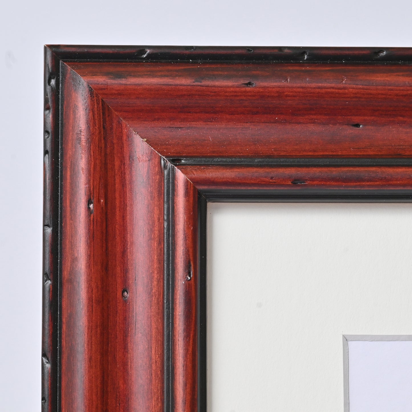 Rustic Traditional Profile Warm Mahogany Frame