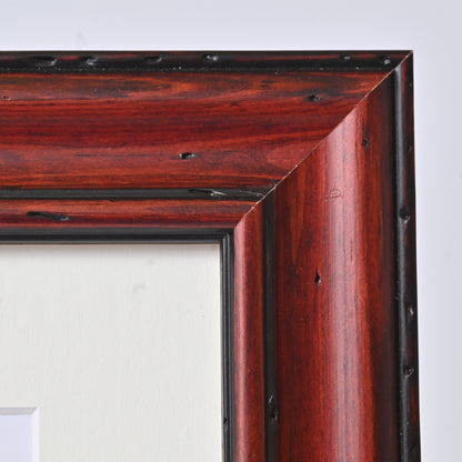 Rustic Traditional Profile Warm Mahogany Frame