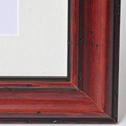 Rustic Traditional Profile Warm Mahogany Frame