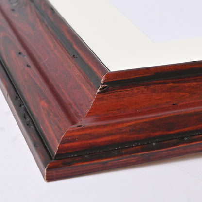 Rustic Traditional Profile Warm Mahogany Frame