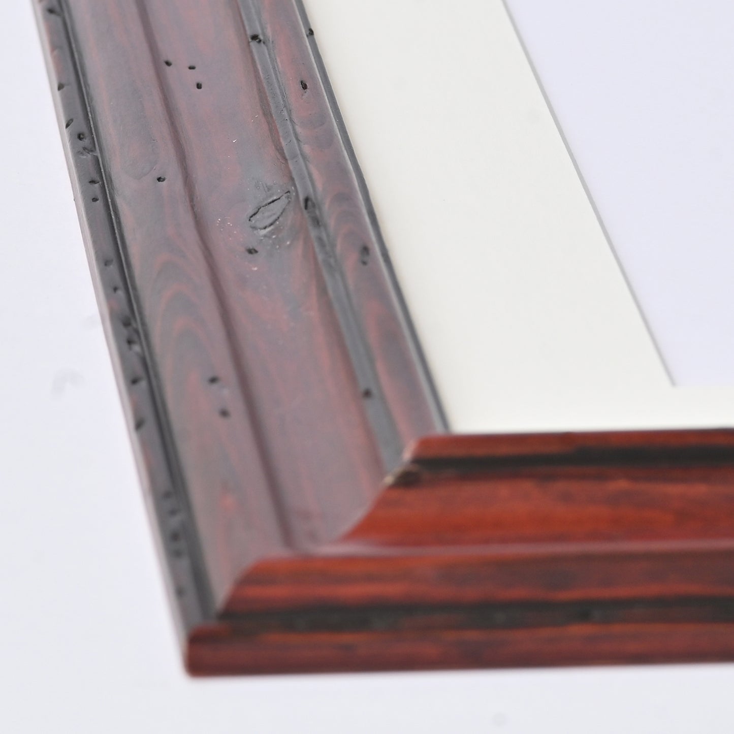 Rustic Traditional Profile Warm Mahogany Frame