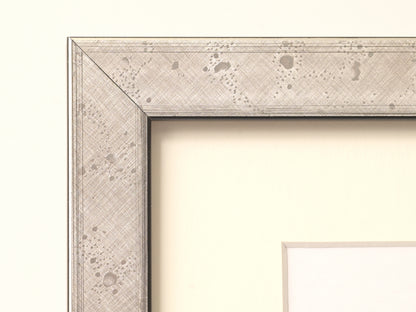 7165SI Silver Foil With Distressed Speckle Brushed Finish