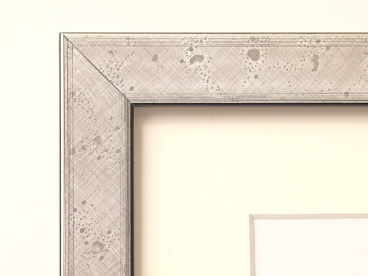 7165SI Silver Foil With Distressed Speckle Brushed Finish