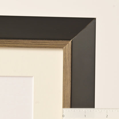 Slope Profile With Satin Black Finish and Brushed Silver Lip