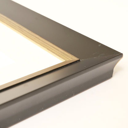 Slope Profile With Satin Black Finish and Brushed Silver Lip