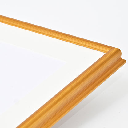 Metallic Bright Gold Picture Frame on Swan Profile