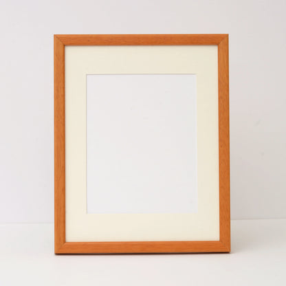 Cherry Colour Rounded Natural Wood Frame
