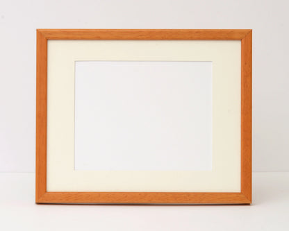 Cherry Colour Rounded Natural Wood Frame
