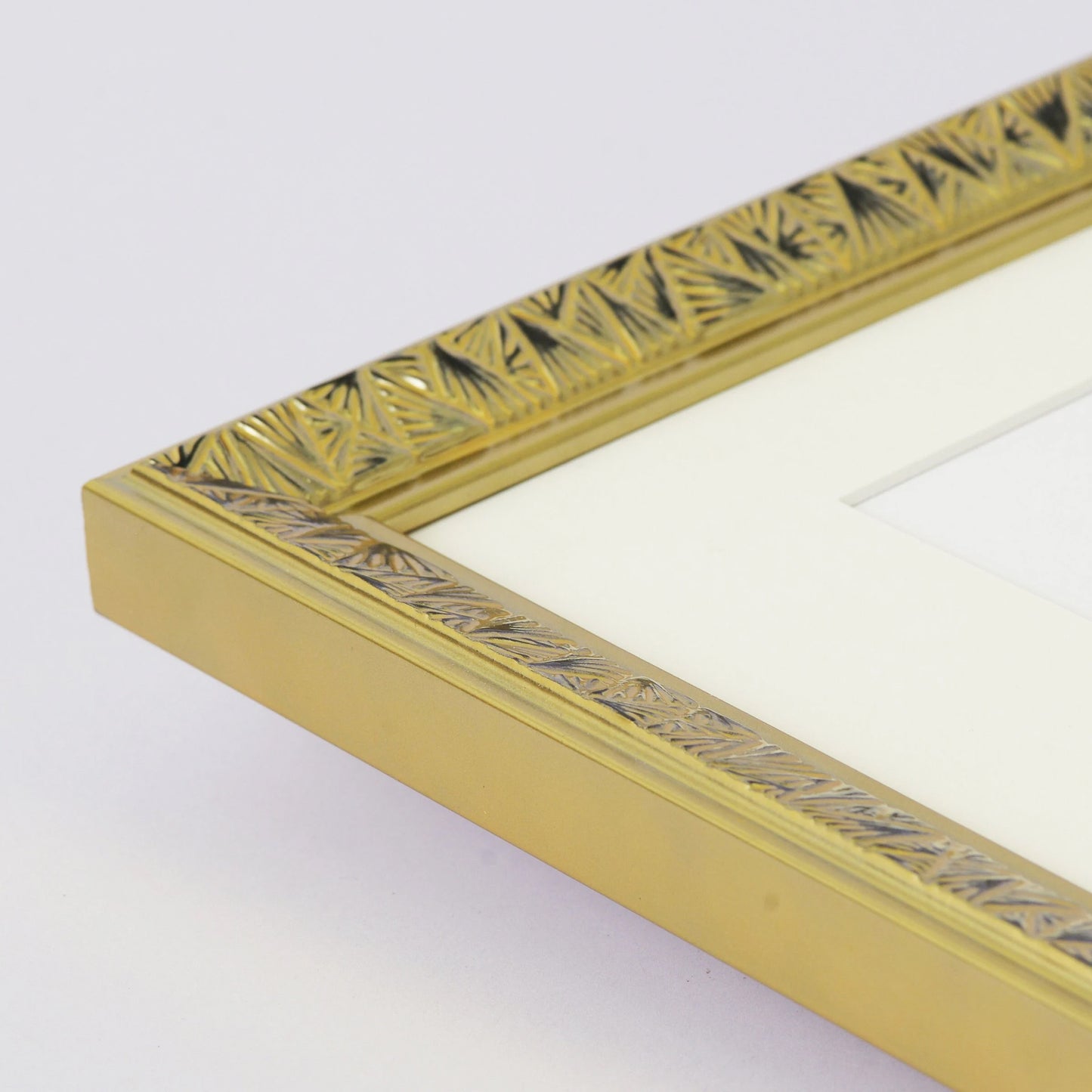 Art Deco Embossed Design Frame with Gold Foil Finish