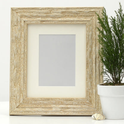 Marbleized Stone Finish Frame with Distressed Stone Profile