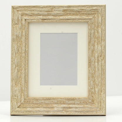 Marbleized Stone Finish Frame with Distressed Stone Profile