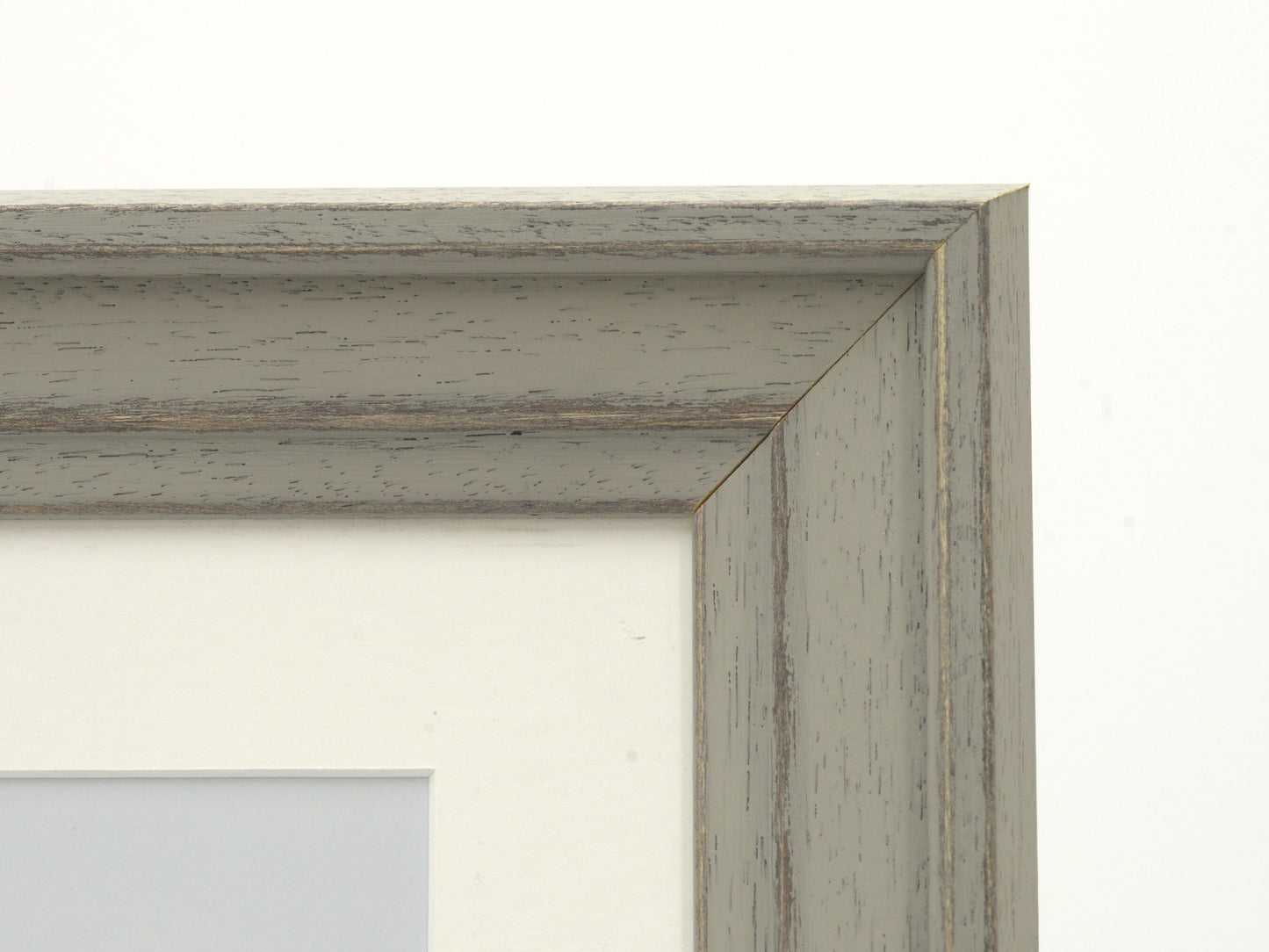 Misty Grey Stain With Brushed Finish And Stepped Lip