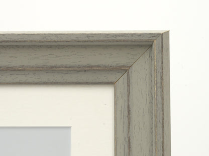Misty Grey Stain With Brushed Finish And Stepped Lip