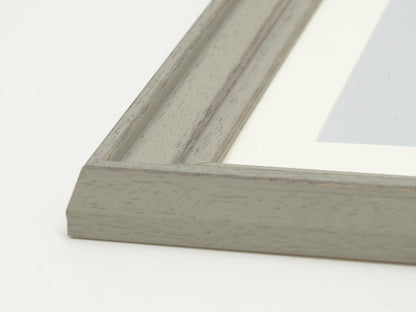 Misty Grey Stain With Brushed Finish And Stepped Lip