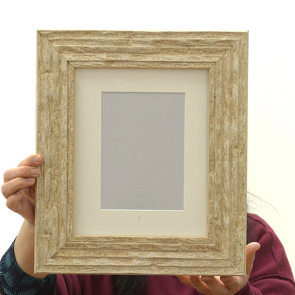 Marbleized Stone Finish Frame with Distressed Stone Profile