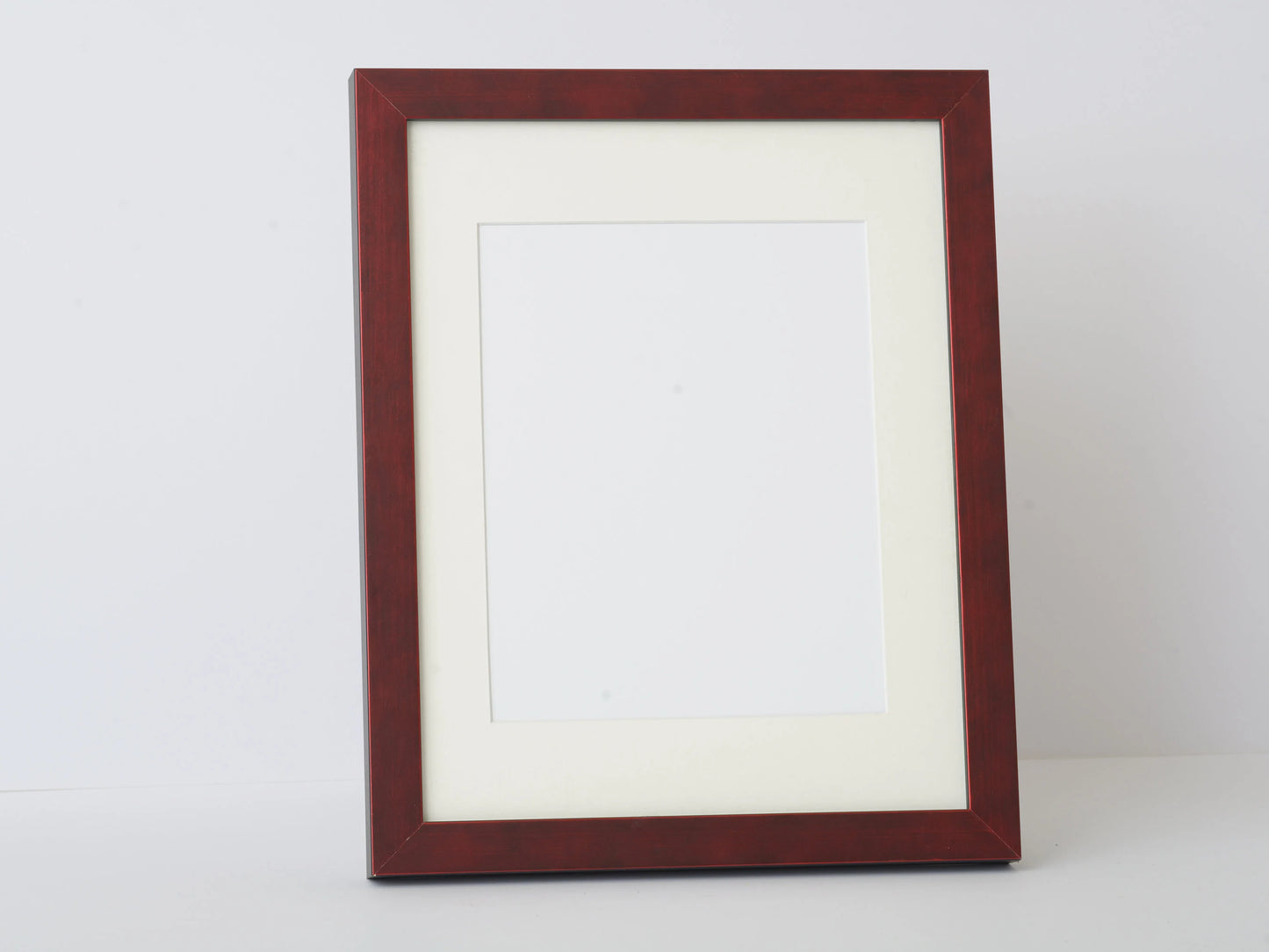 1” METALLIC RED FINISH ON A FLAT MODERN PROFILE