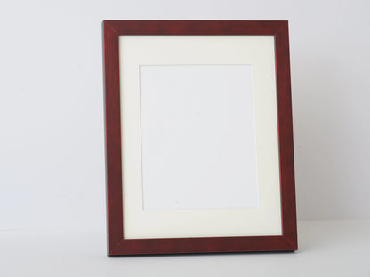 1” METALLIC RED FINISH ON A FLAT MODERN PROFILE