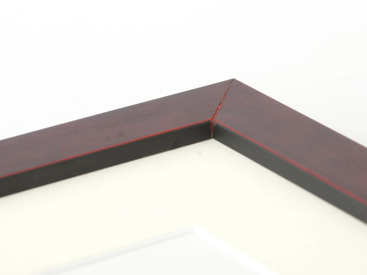 1” METALLIC RED FINISH ON A FLAT MODERN PROFILE