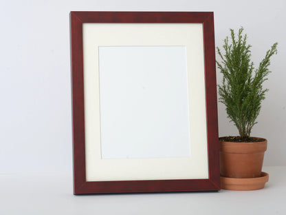 1” METALLIC RED FINISH ON A FLAT MODERN PROFILE