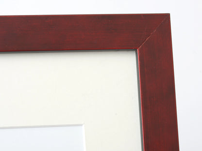 1” METALLIC RED FINISH ON A FLAT MODERN PROFILE