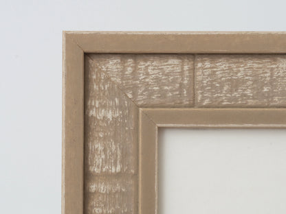 Distressed Weathered Finish With Tuscany Sand Stain White Undertones