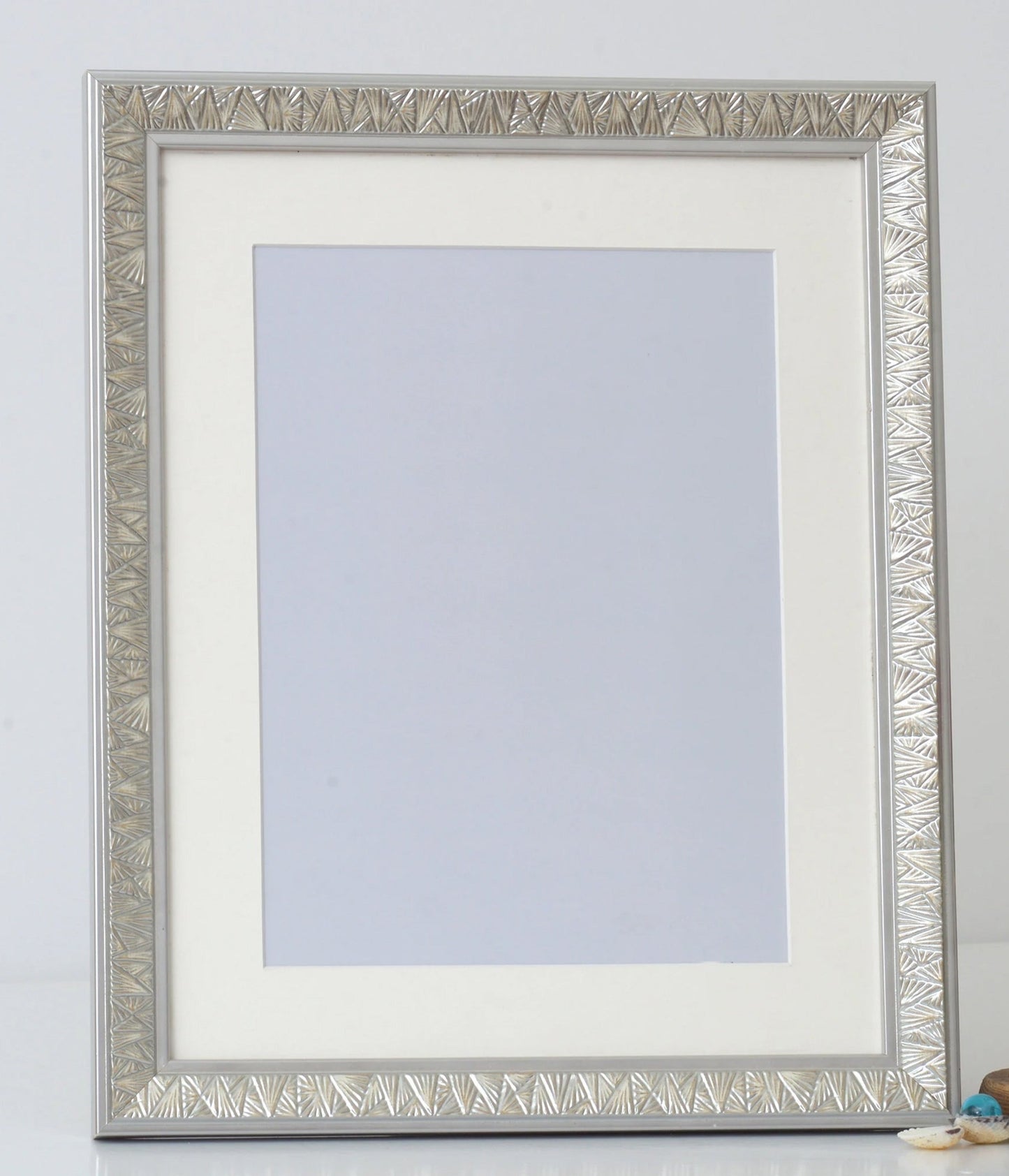 Art Deco Embossed Design Frame with Silver Foil Finish