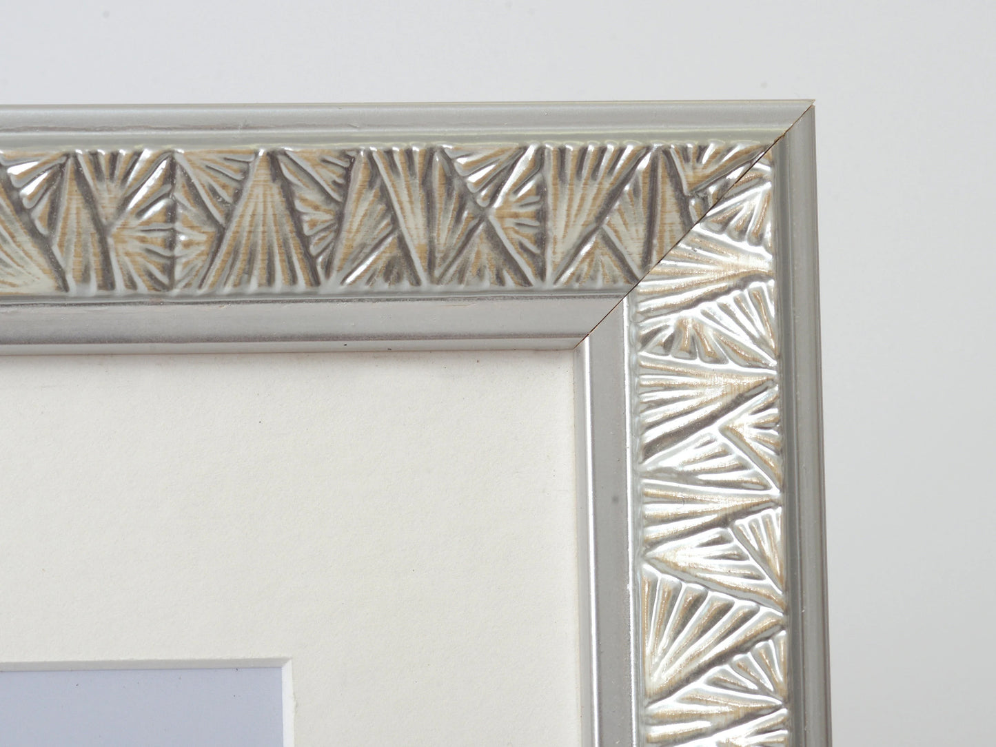 Art Deco Embossed Design Frame with Silver Foil Finish