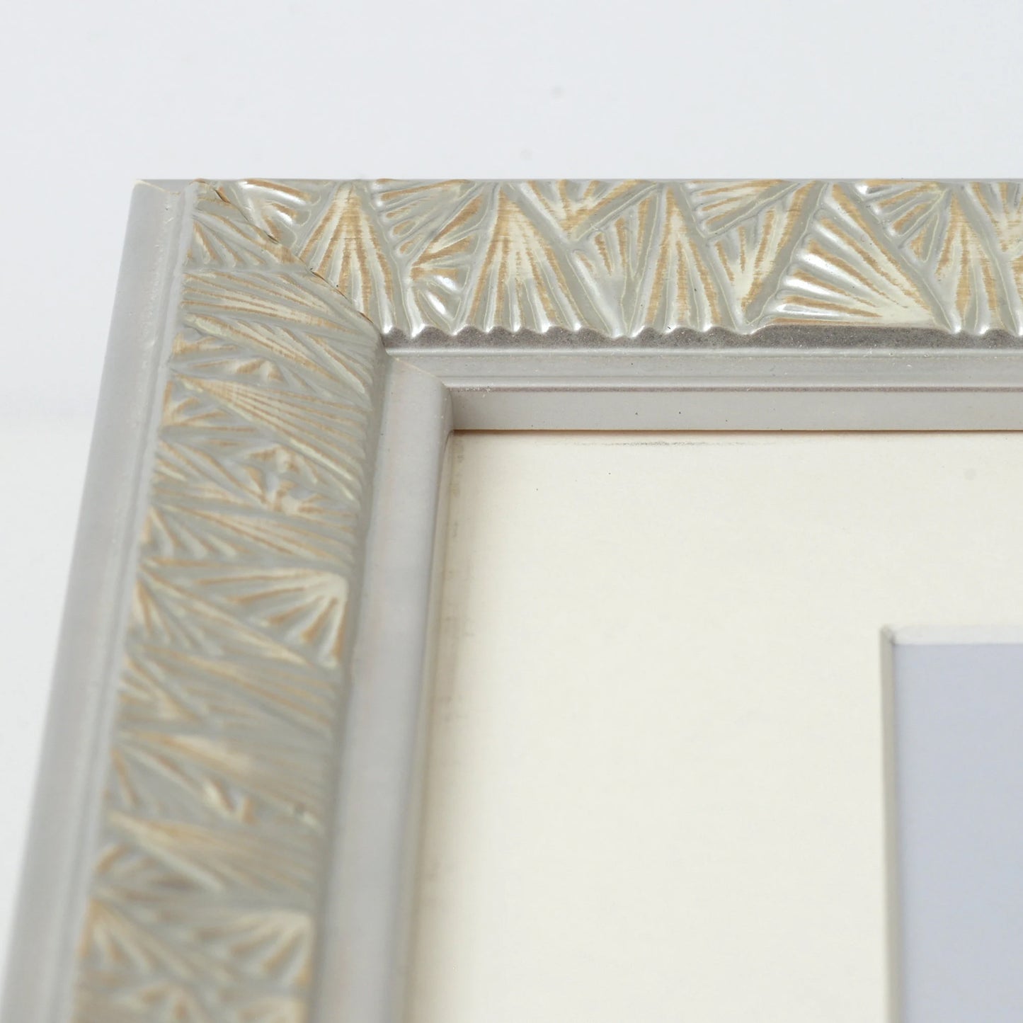 Art Deco Embossed Design Frame with Silver Foil Finish