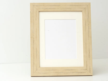 DISTRESSED SAND FINISH WITH SILVER INLAY ACCENTS