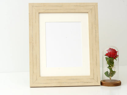 DISTRESSED SAND FINISH WITH SILVER INLAY ACCENTS