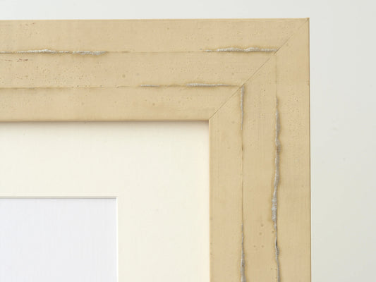 DISTRESSED SAND FINISH WITH SILVER INLAY ACCENTS