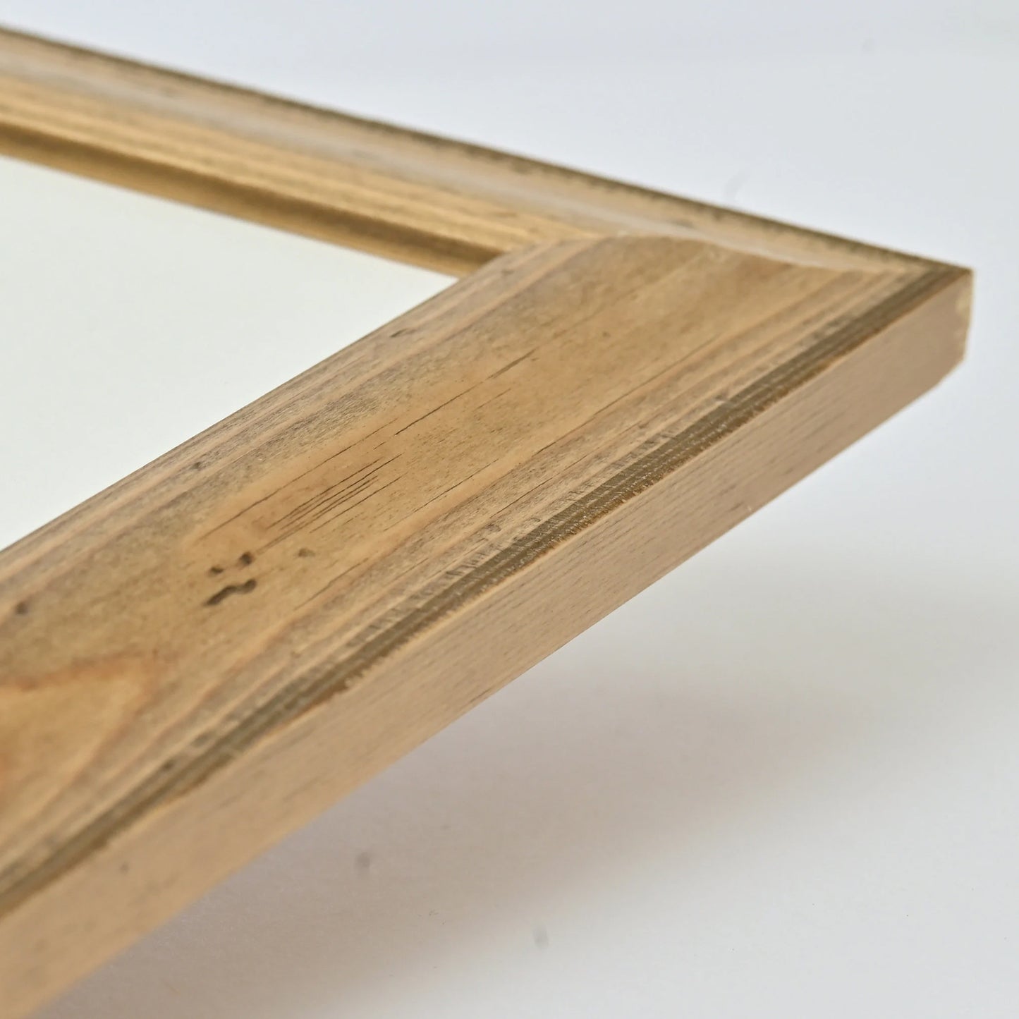 Natural Distressed Pine Frame with Clear Finish and Rounded Profile