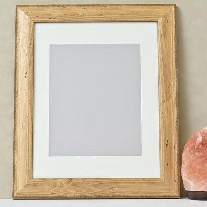 Natural Distressed Pine Frame with Clear Finish and Rounded Profile