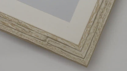 Marbleized Stone Finish Frame with Distressed Stone Profile