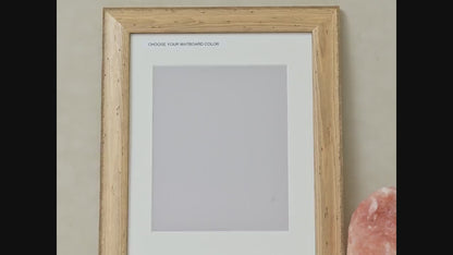 Natural Distressed Pine Frame with Clear Finish and Rounded Profile