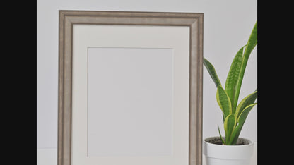 Distressed Silver Frame with Rivet Back Edge Design